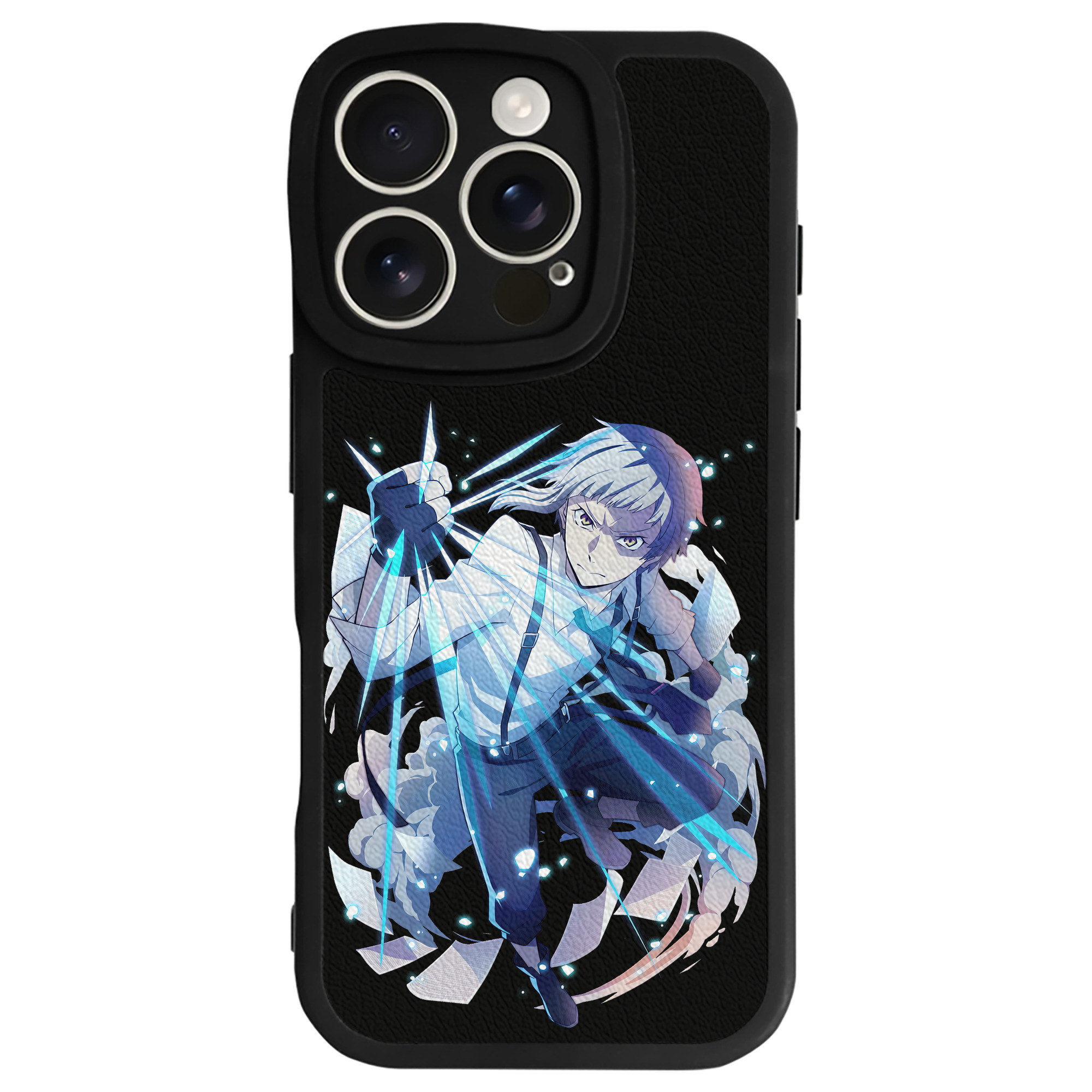 （画像用） 文豪ストレイドッグス Bungo Stray Dogs 【iPhone 16シリーズ対応】シリコンスマホケース（レザー調） 材質：シリコン